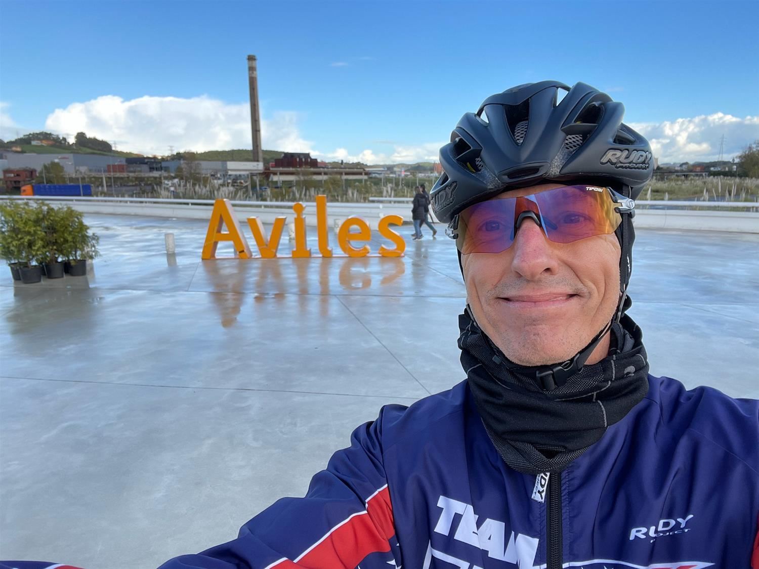 Dr. Don Cain takes a selfie in Aviles, Spain